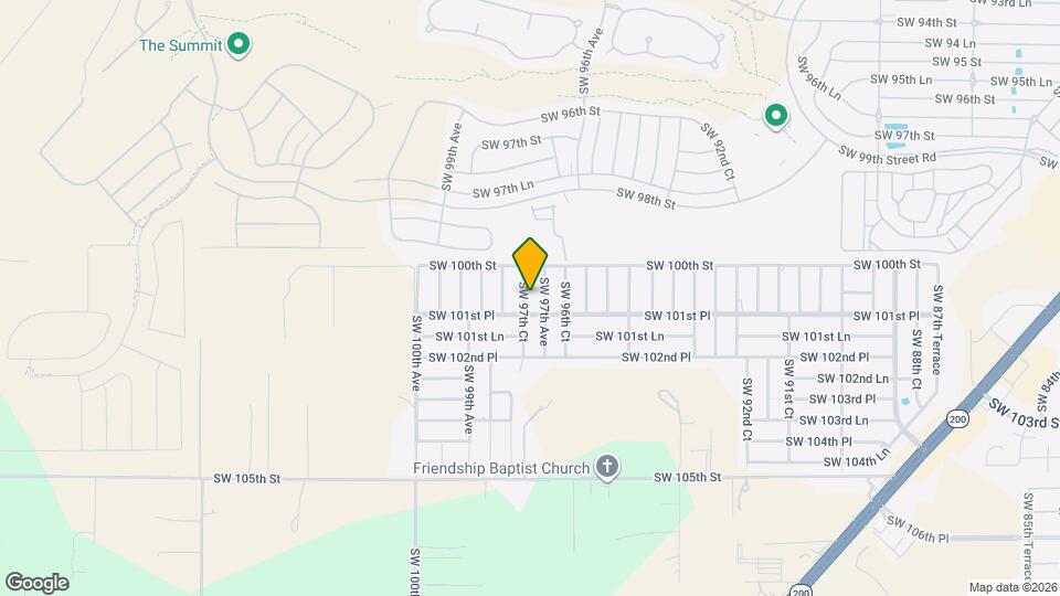 10081 SW 97th Ct Map and Location Details