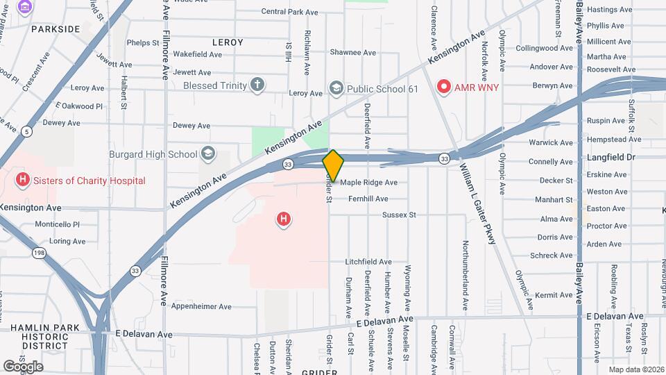 501 Grider St Map and Location Details