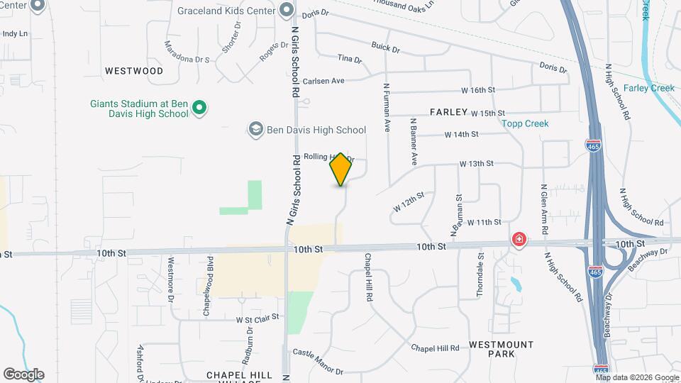 1204 Topp Creek Dr Map and Location Details