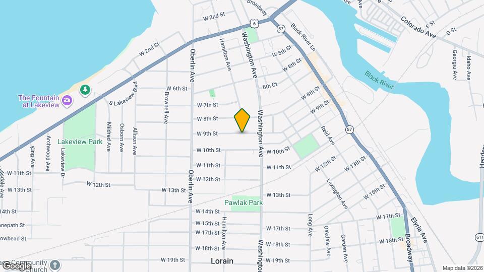 1031 W 9th St Map and Location Details