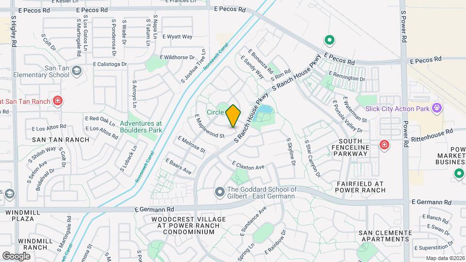 4086 E Maplewood St Map and Location Details