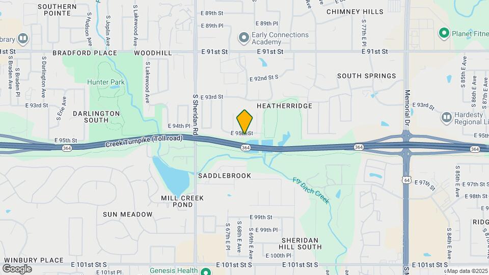 6824 E 95th St Map and Location Details