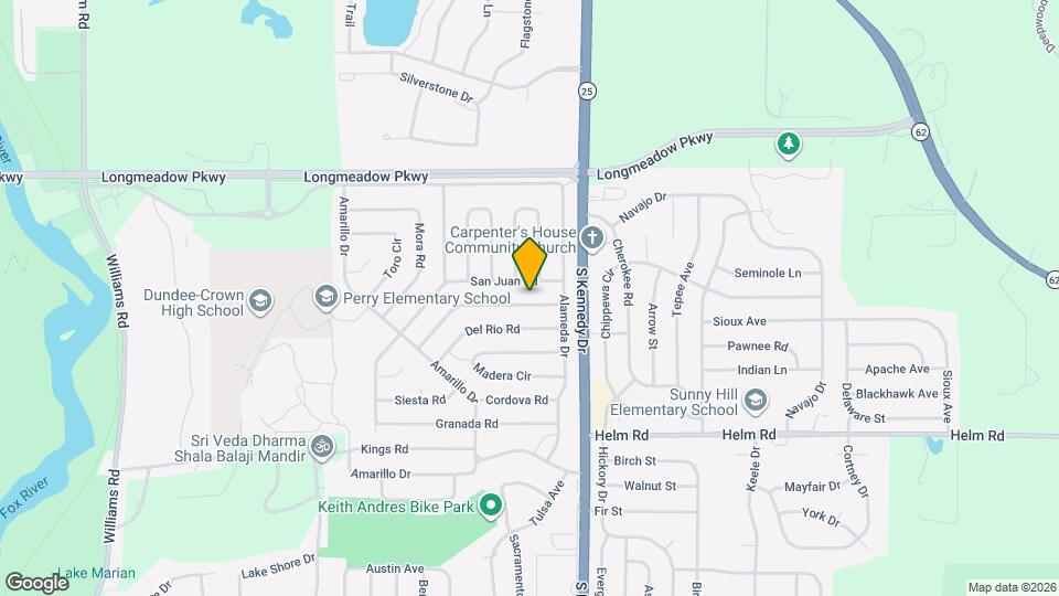 108 Pueblo Rd Map and Location Details