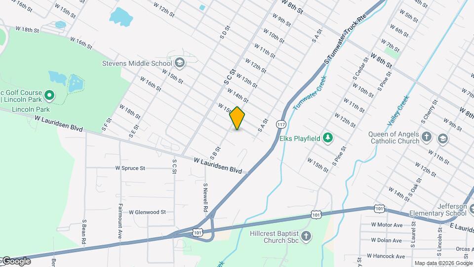 733 1/2 W 16th St Map and Location Details