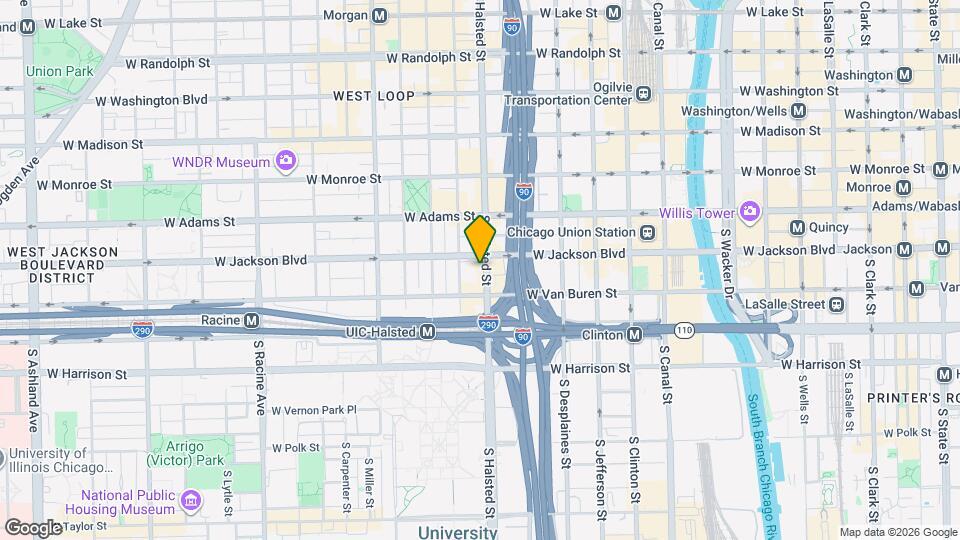 318 S Halsted St Map and Location Details