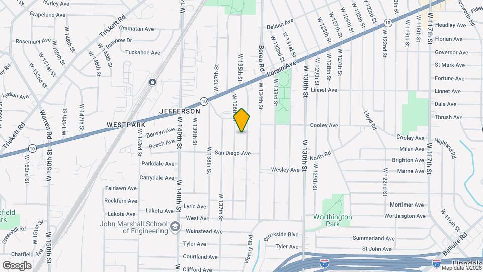 3702 W 135th St Mapa y Detalles de la Ubicación