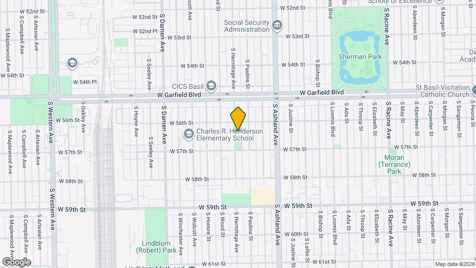 5623 S Hermitage Ave Map and Location Details
