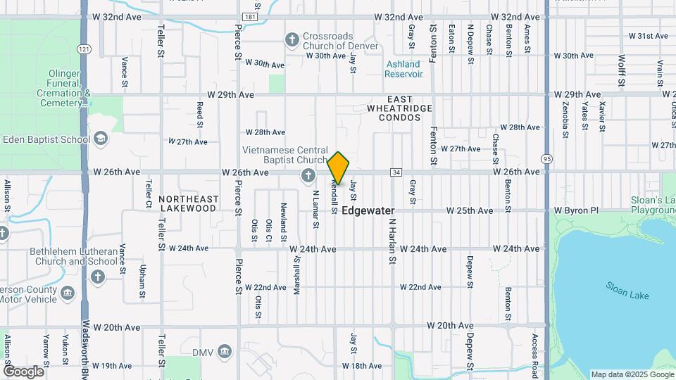 2550 Kendall St Map and Location Details