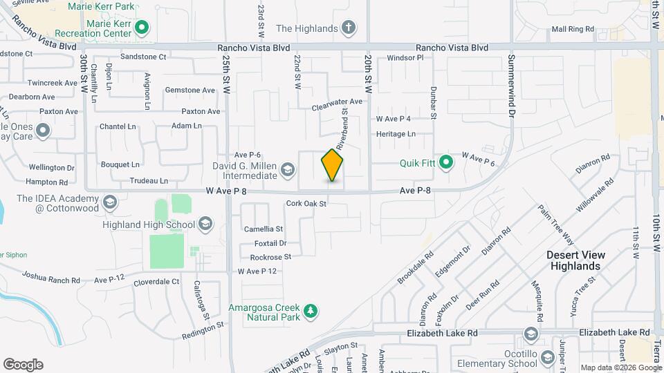 2111 W Ave P8 Map and Location Details