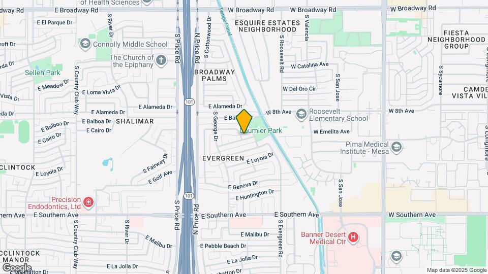 2506 E Wesleyan Dr Map and Location Details