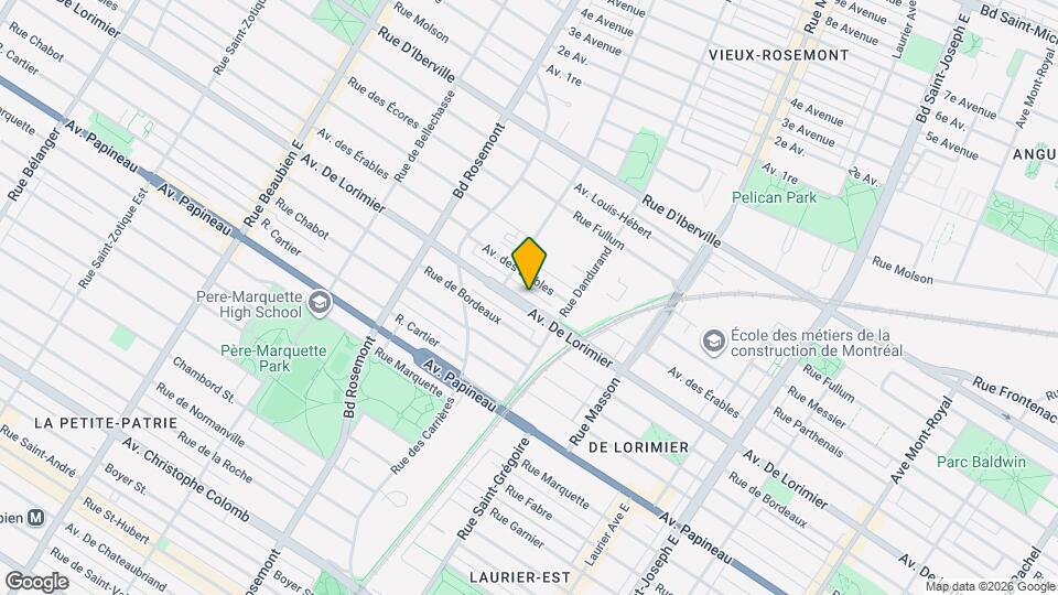 5677 De Lorimier Av Map and Location Details