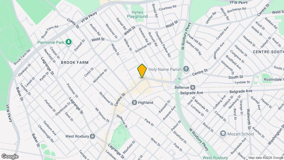 1797 Centre St Map and Location Details