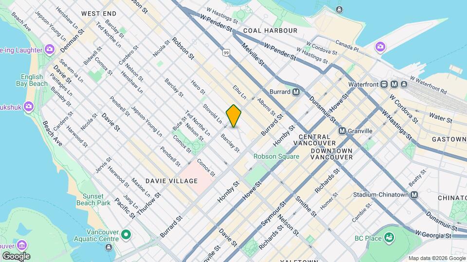 1050 Smithe St Map and Location Details