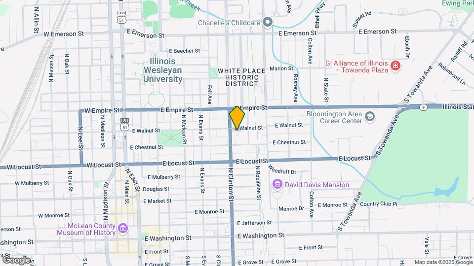 705 E Walnut St Map and Location Details