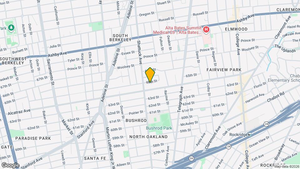 667 65th St Map and Location Details