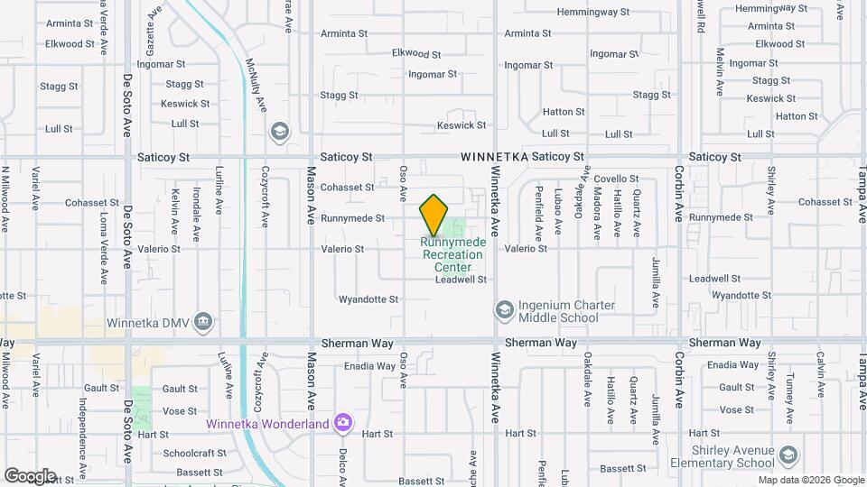 12345 winnetka Mapa y Detalles de la Ubicación