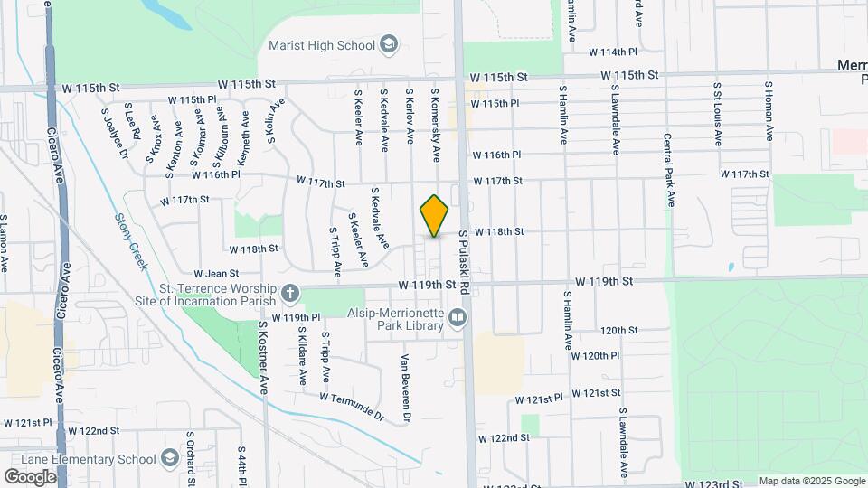 11810 S Komensky Ave, Unit 201 Mapa y Detalles de la Ubicación