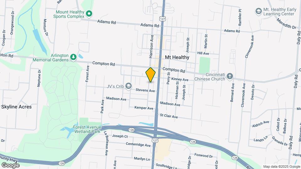 7416 Harrison Ave Map and Location Details