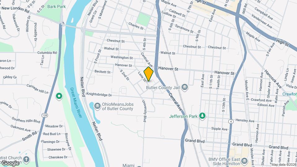 1232 Lane St Map and Location Details