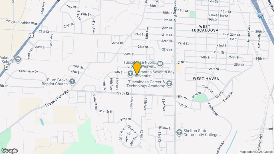 3605 Cordell St Map and Location Details