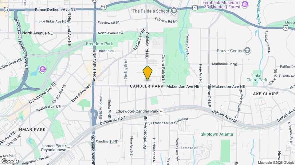 405 Oakdale Rd NE Map and Location Details