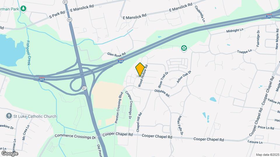 9506 Wood Hollow Rd Map and Location Details