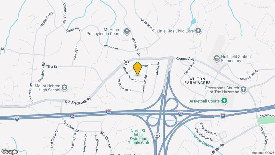 9210 Maple Rock Dr Map and Location Details