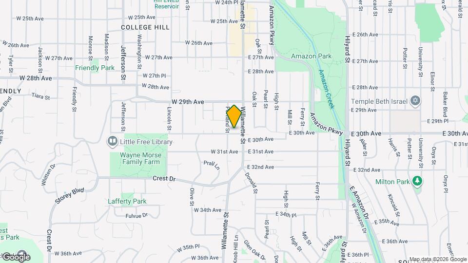 35 W 30th Ave Map and Location Details