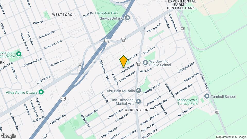 1349 Leaside Av Map and Location Details