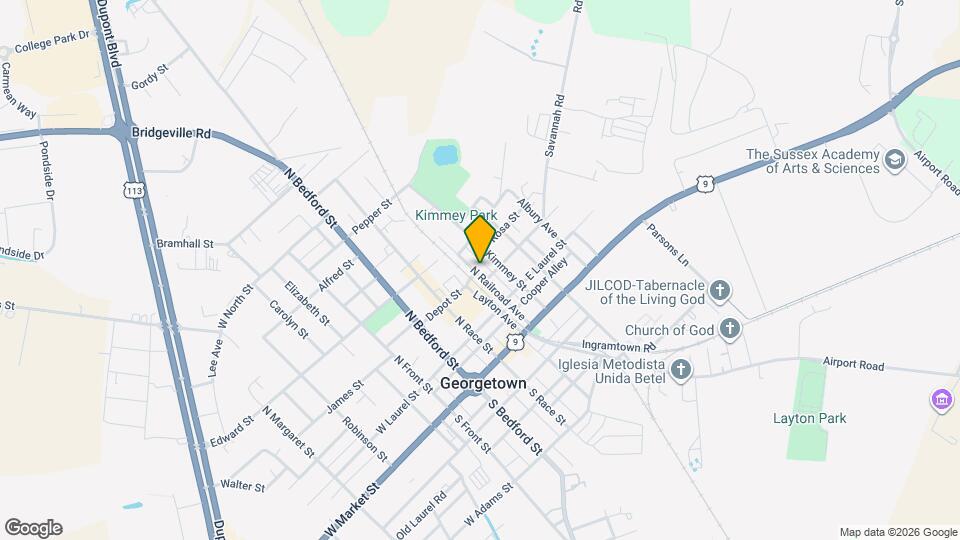 206 N Railroad Ave Map and Location Details