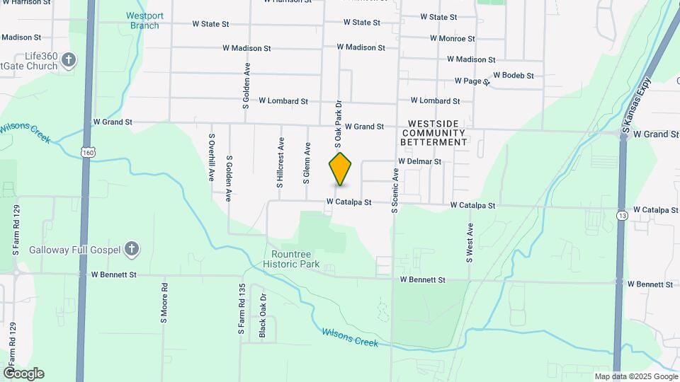 1154 S Oak Park Dr Map and Location Details