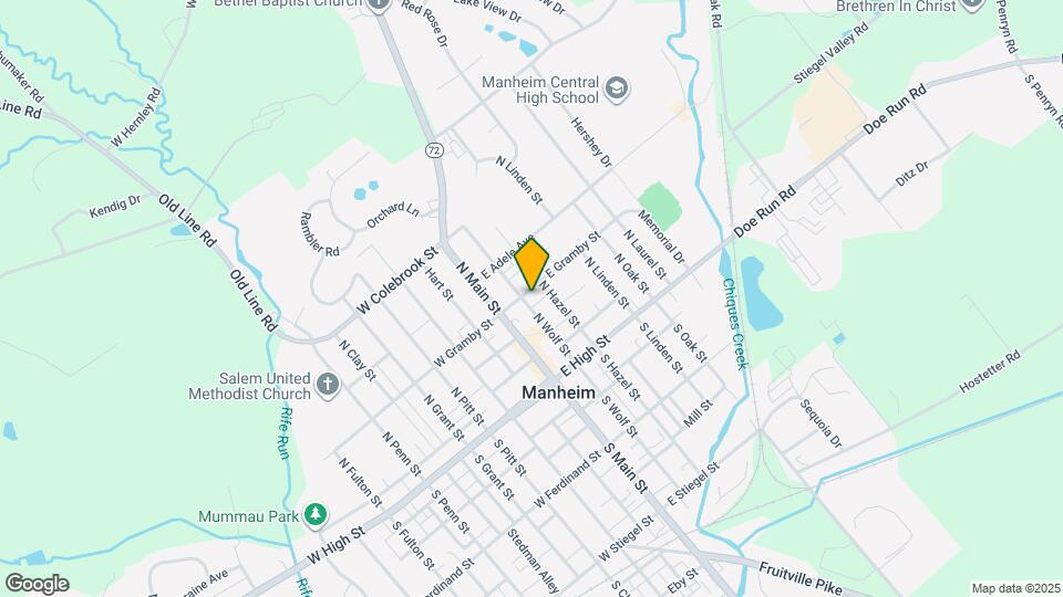 33 E Gramby St Map and Location Details