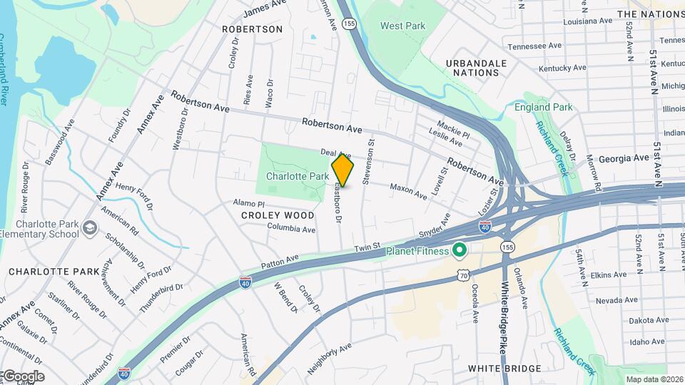 606B Eastboro Dr Map and Location Details