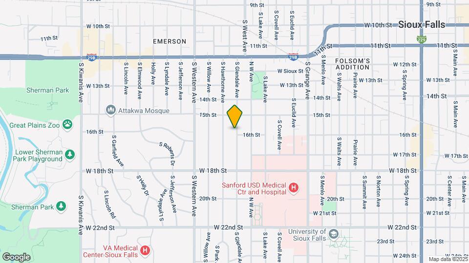 733 S Glendale Ave Map and Location Details