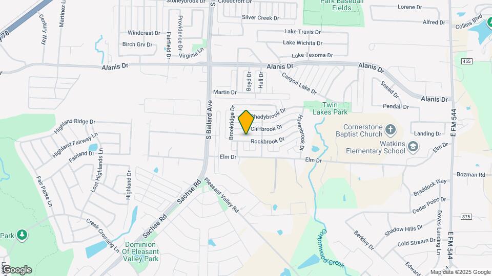 111 Rockbrook Dr Map and Location Details