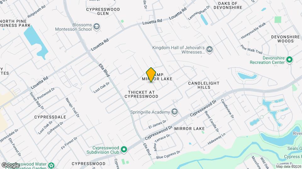 18631 Minden Oaks Dr Mapa y Detalles de la Ubicación