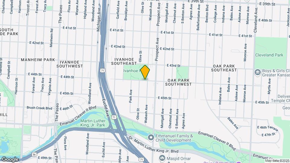 4400 Wabash Ave Map and Location Details