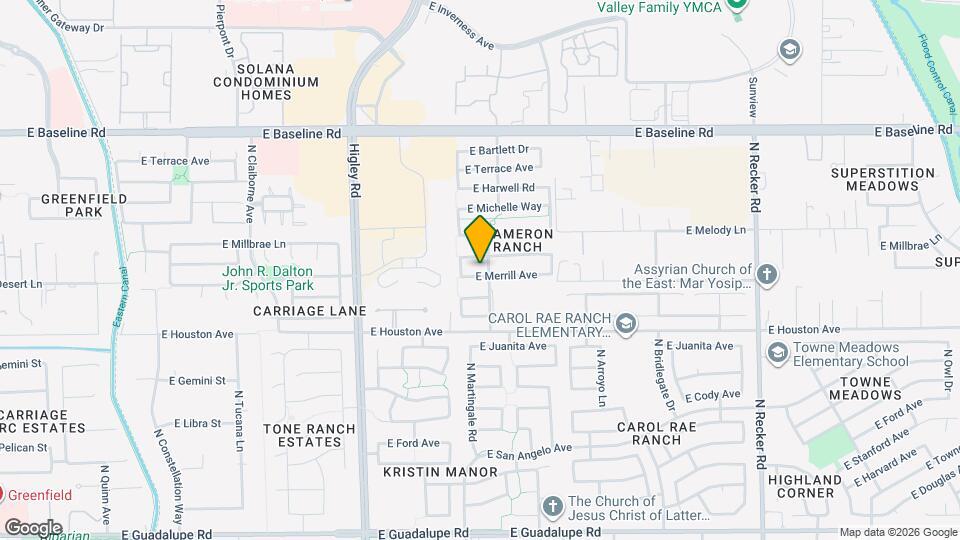 3458 E Merrill Ave Map and Location Details