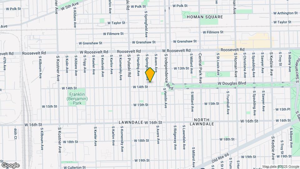1355 S Springfield Ave, Unit 2 Map and Location Details