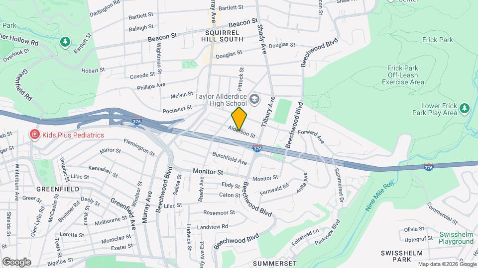 6344 Alderson St Mapa y Detalles de la Ubicación