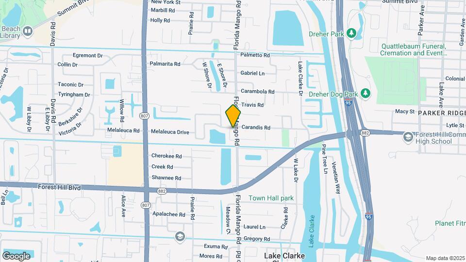 1420 Lake Mango Way Map and Location Details