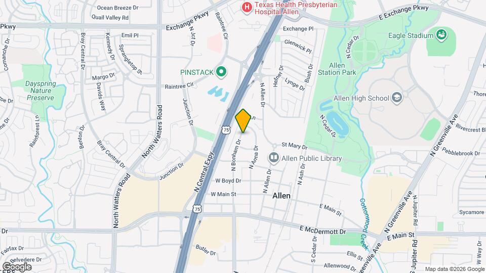 406 N Bonham Dr Map and Location Details