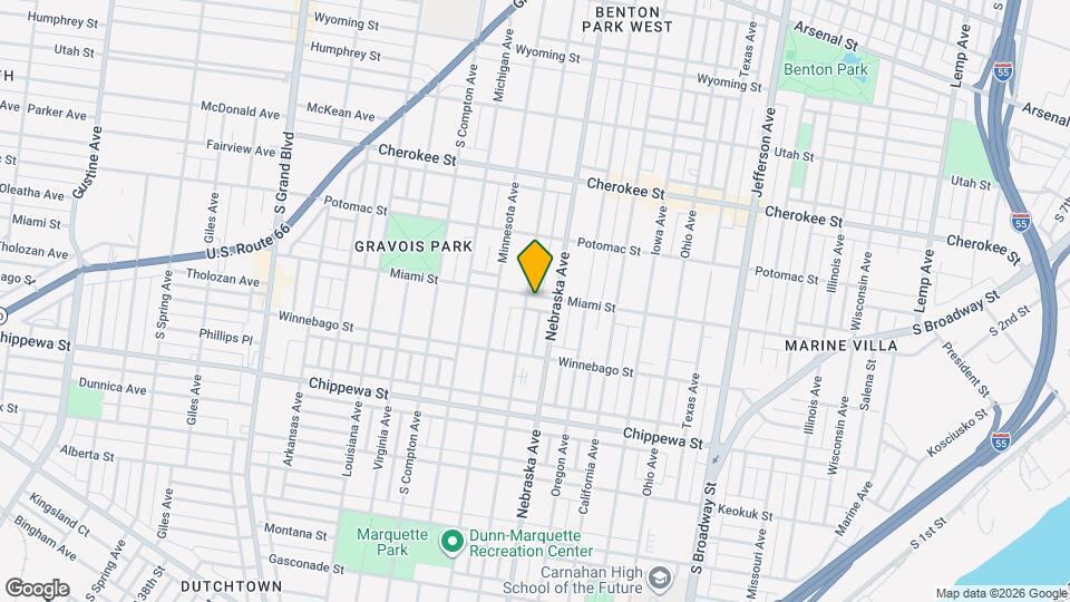 2918 Miami Street Map and Location Details