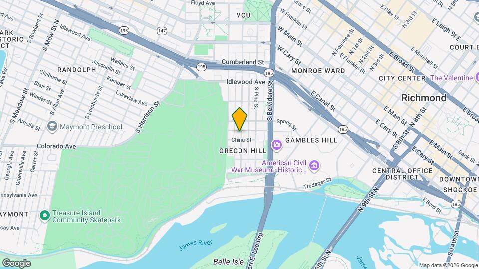 526 S Laurel St Map and Location Details