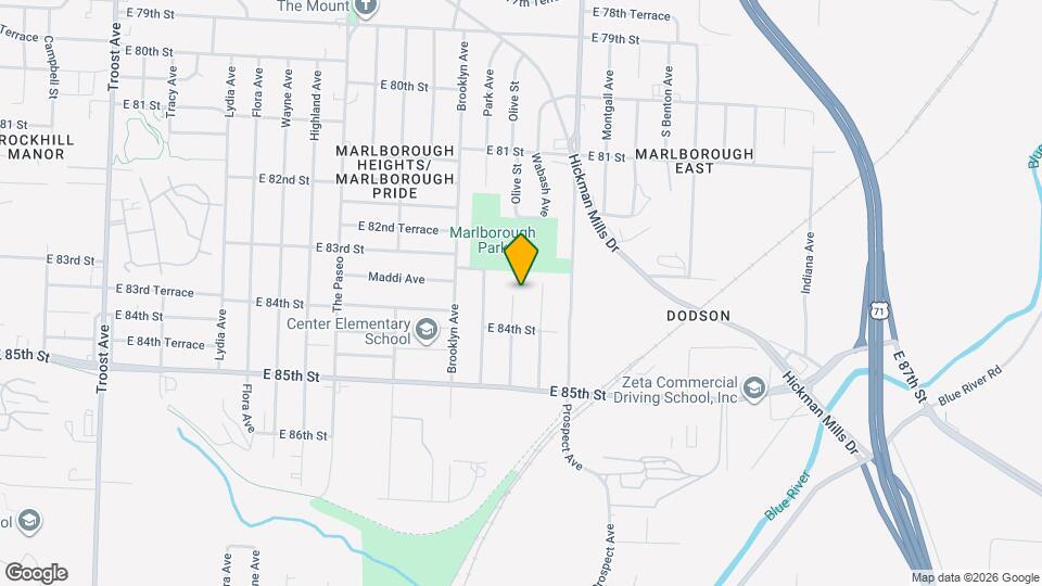 8317 Olive St Mapa y Detalles de la Ubicación