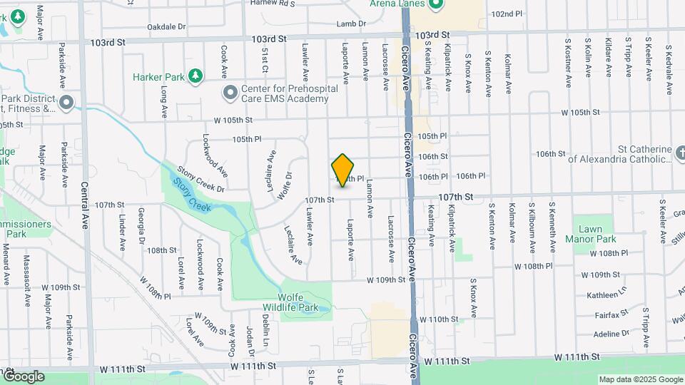 4936 W 107th St Map and Location Details