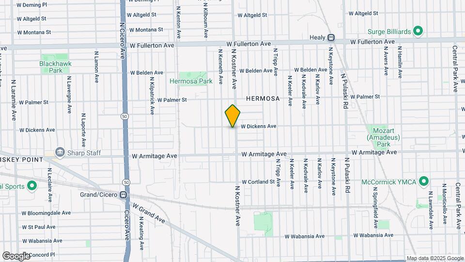 2048 N Kostner Ave Map and Location Details