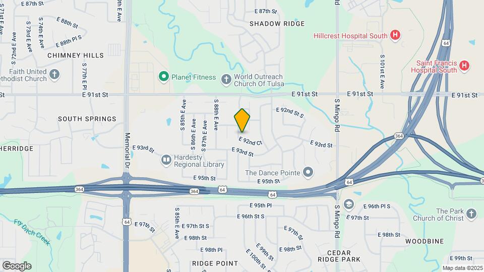 8905 E 92nd Ct Map and Location Details