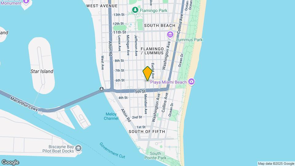 543 Meridian Ave Mapa y Detalles de la Ubicación