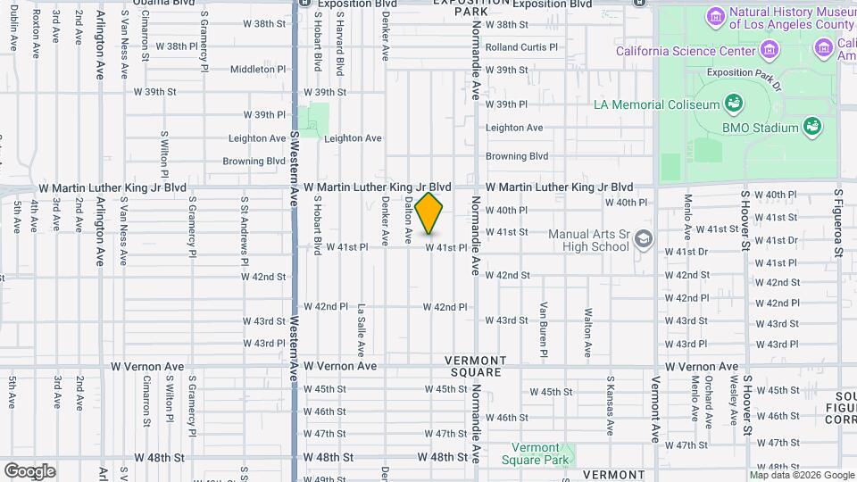 4115 Halldale Ave Map and Location Details